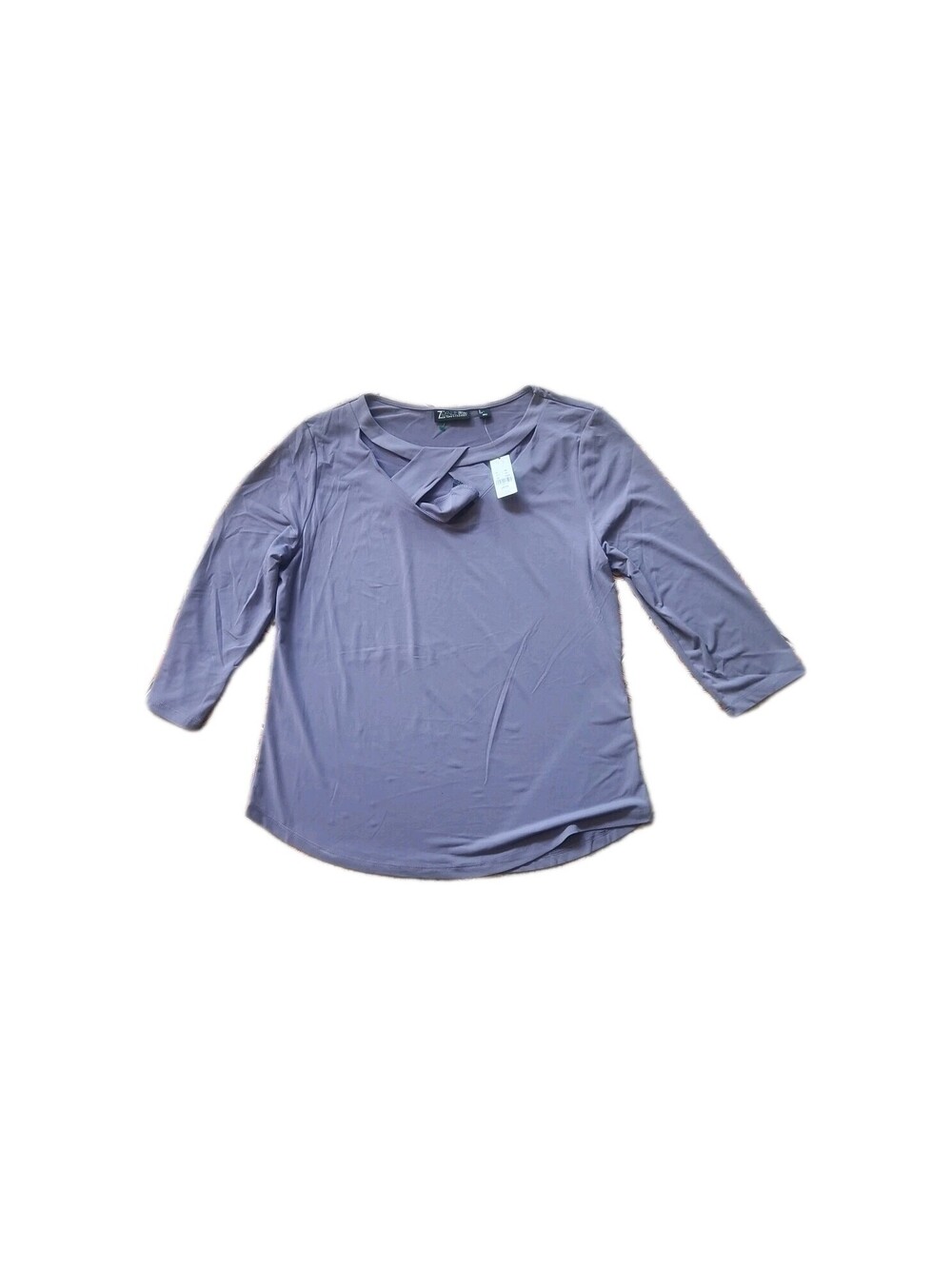 7th Avenue New York & Company Large Long Sleeve Purple Blouse